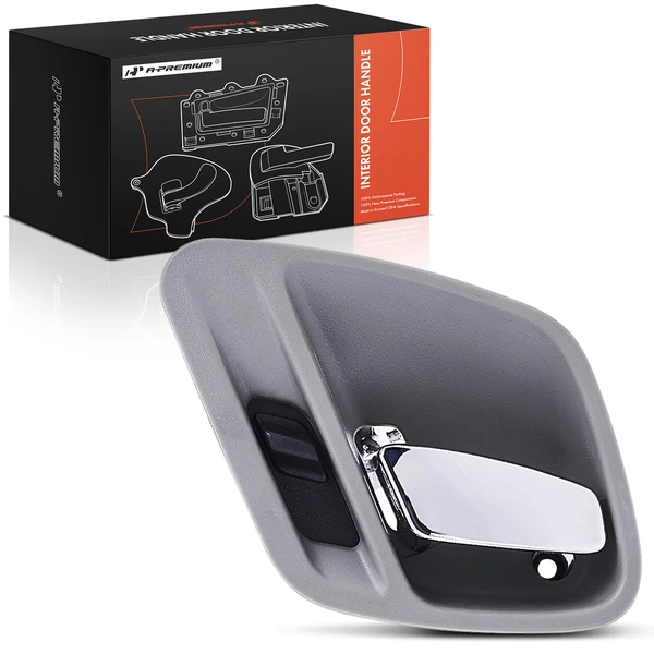 Front Driver or Rear Driver Gray & Chrome Interior Door Handle for Jeep Grand Cherokee WJ 99-04