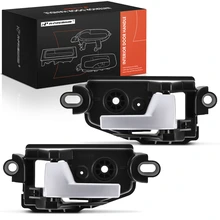 2 Pcs Rear Black & Silver Interior Door Handle
