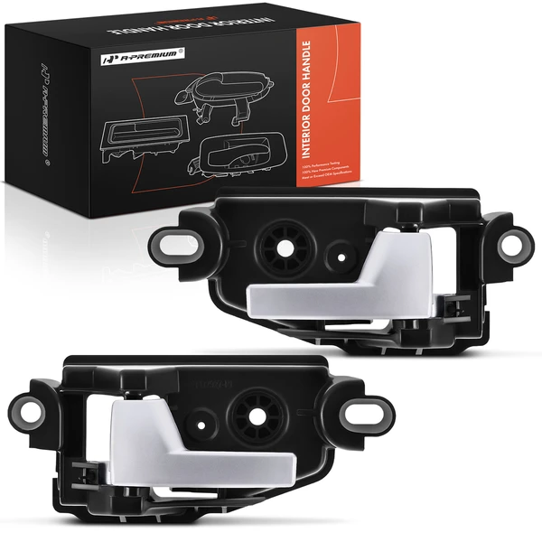 2 Pcs Rear Black & Silver Interior Door Handle for Ford Freestyle