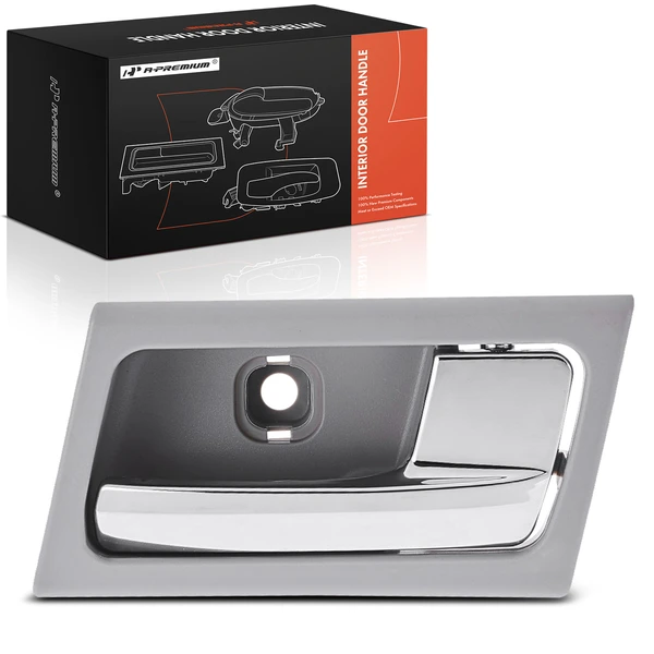 Front Passenger or Rear Passenger Chrome & Gray Interior Door Handle for 2005 Mercury Grand Marquis