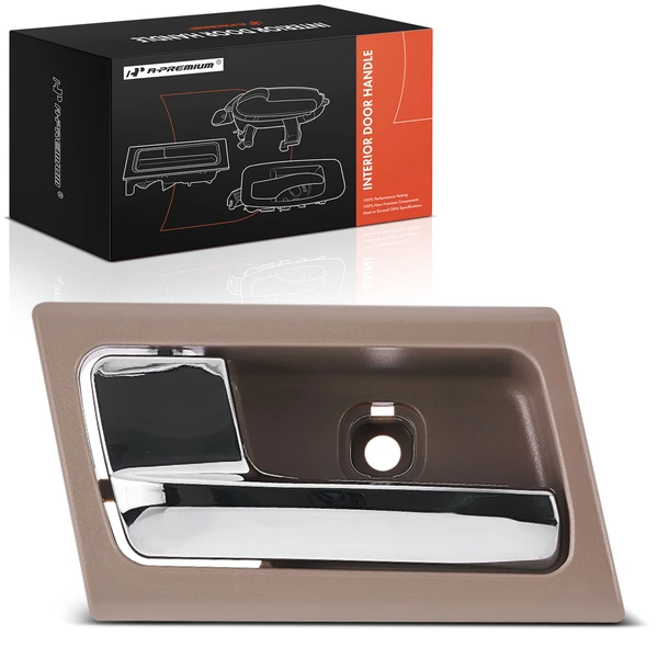 Front Driver or Rear Driver Chrome & Brown Interior Door Handle for Ford Mercury 2005