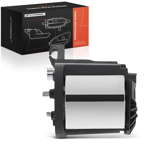 Front Passenger Black & Chrome Interior Door Handle for 2006-2010 Mercury Mountaineer