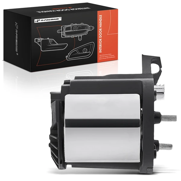 Front Driver Black & Chrome Interior Door Handle for 2006-2010 Mercury Mountaineer