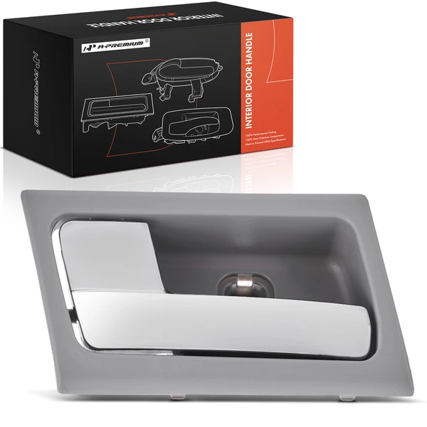 Front Driver or Rear Driver Chrome & Gray Interior Door Handle for 2005 Mercury Grand Marquis