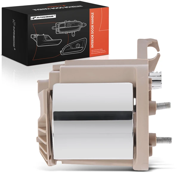 Rear Driver Beige & Chrome Interior Door Handle for 2006 Ford Explorer