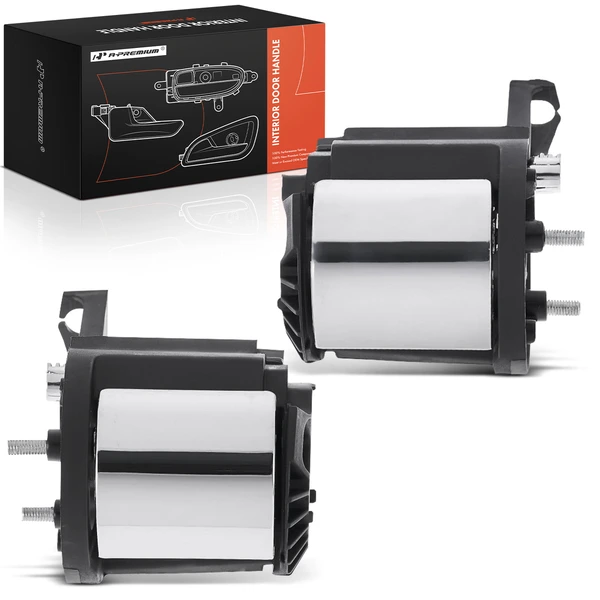 2 Pcs Rear Black & Chrome Interior Door Handle for Ford Explorer