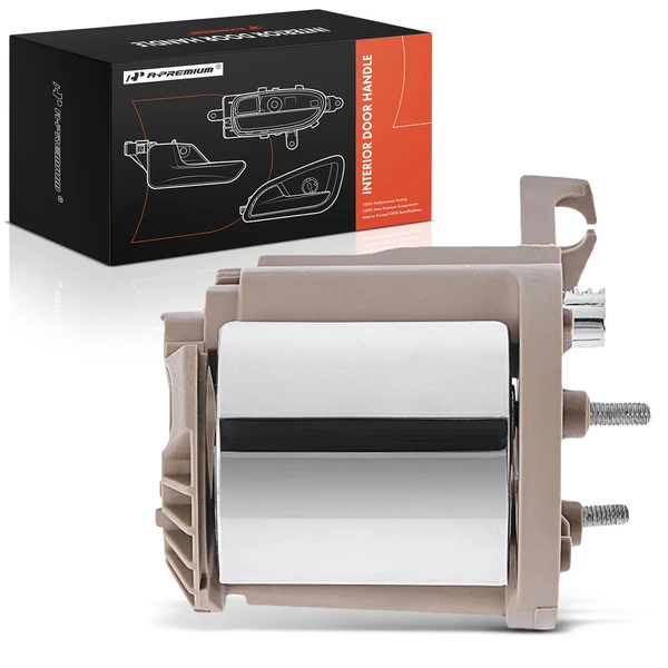 Front Driver Brown & Chrome Interior Door Handle for 2007-2010 Mercury Mountaineer