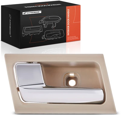 Front Driver or Rear Driver Chrome & Beige Interior Door Handle