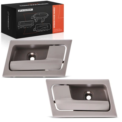 2 Pcs Front & Rear Stone Interior Door Handle