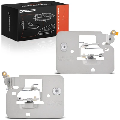 2 Pcs Rear Silver Interior Door Handle