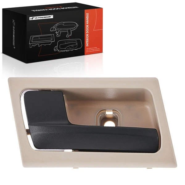 Front Driver or Rear Driver Black & Beige Interior Door Handle for 2006-2011 Ford Crown Victoria