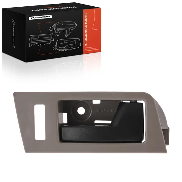 Front Passenger Gray & Black Interior Door Handle for 2008-2011 Mercury Mariner