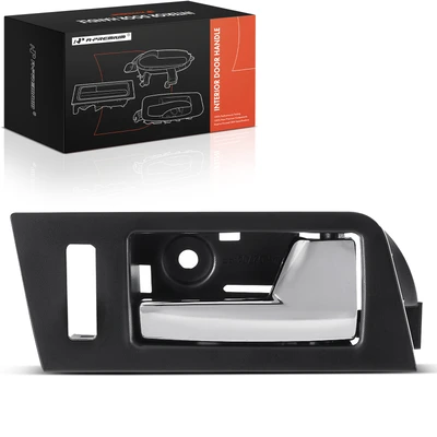 Front Passenger Black & Chrome Interior Door Handle