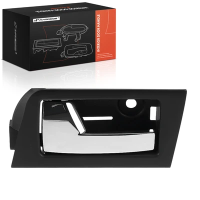Rear Driver Black & Chrome Interior Door Handle