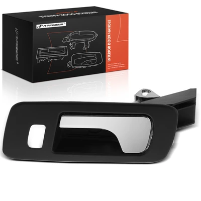 Front Driver Chrome & Black Interior Door Handle