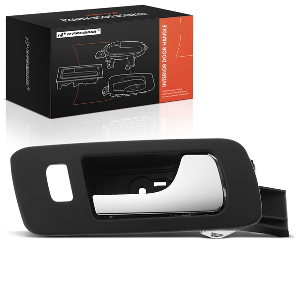 Front Passenger Chrome & Black Interior Door Handle for Cadillac STS 2005-2011