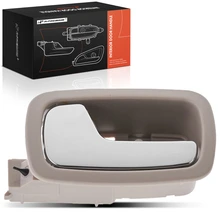 Front Driver Chrome+Beige Interior Door Handle