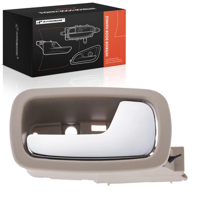 Front Passenger Chrome & Beige Interior Door Handle for Chevrolet Cobalt Pontiac
