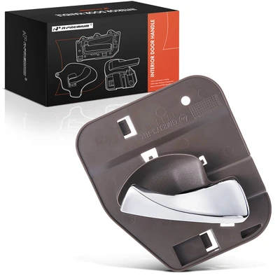 Rear Passenger Chrome Lever & Brown Housung Interior Door Handle for Chevy