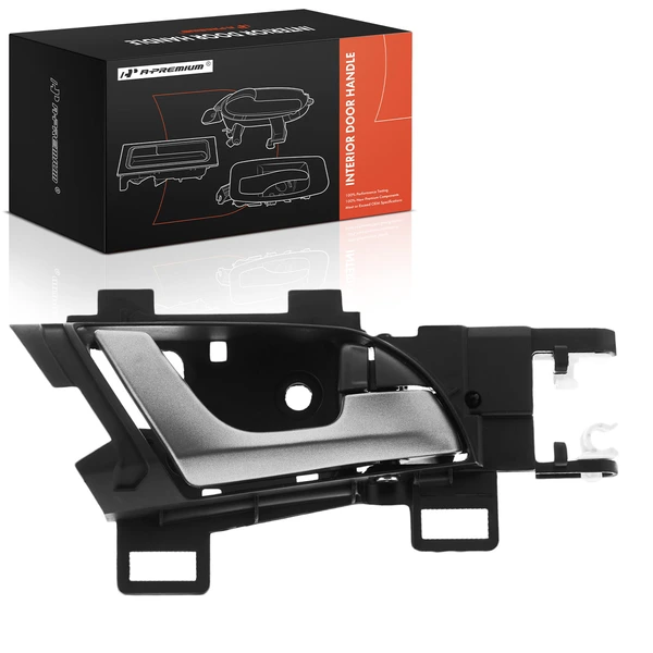 Rear Passenger Gray & Black Interior Door Handle for 2009-2014 Acura TSX