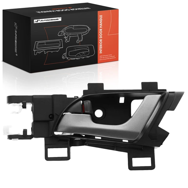 Rear Driver Gray & Black Interior Door Handle for 2009-2014 Acura TSX