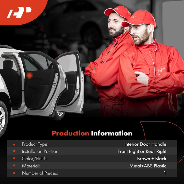 Front Passenger or Rear Passenger Brown Interior Door Handle for Chevy Impala Monte Carlo