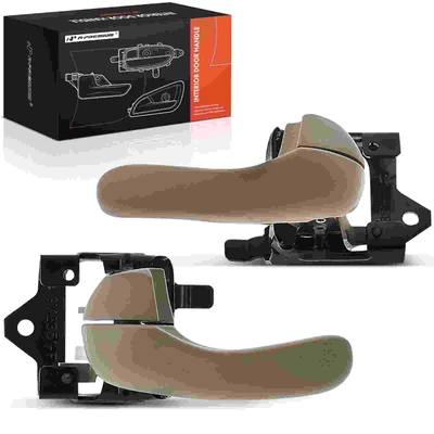 2 Pcs Front & Rear Brown Interior Door Handle