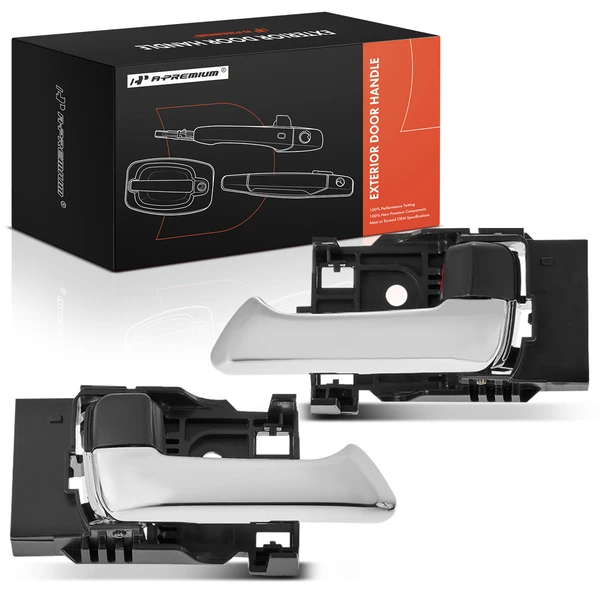 2 Pcs Black or Chrome Interior Door Handle for Chevy Colorado GMC