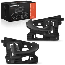 2 Pcs Rear Black Interior Door Handle