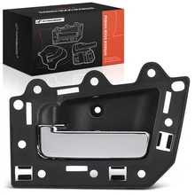 Front Driver Black & Chrome Interior Door Handle