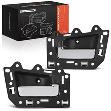 2 Pcs Front Black & Chrome Interior Door Handle for 2005-2011 Jeep Grand Cherokee