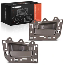 2 Pcs Rear Brown Interior Door Handle