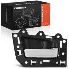 Rear Passenger Black & Chrome Interior Door Handle