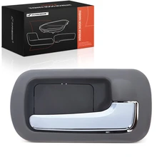Rear Passenger Taupe & Chrome Interior Door Handle for 2001-2005 Honda Civic