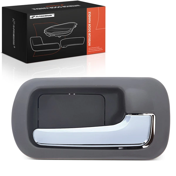 Rear Passenger Taupe & Chrome Interior Door Handle for 2001-2005 Honda Civic