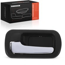 Rear Driver Black & Chrome Interior Door Handle for 2001-2005 Honda Civic