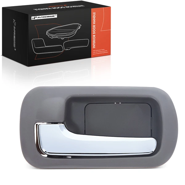 Rear Driver Taupe & Chrome Interior Door Handle for 2001-2005 Honda Civic