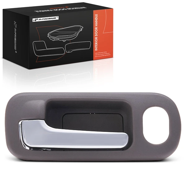 Front Driver Taupe & Chrome Interior Door Handle for Honda Civic 2001-2005 Sedan