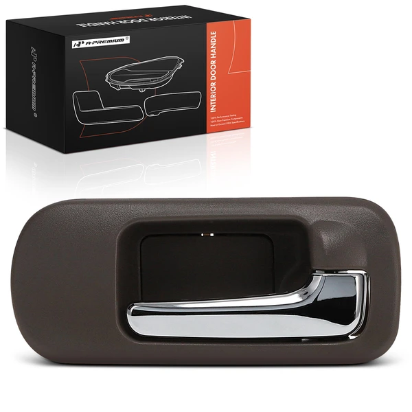 Front Passenger Taupe & Chrome Interior Door Handle for 2003-2005 Honda Civic