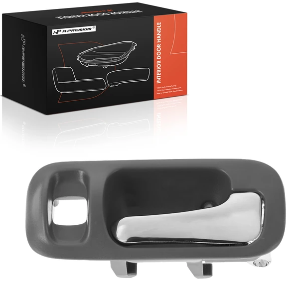 Front Passenger or Rear Passenger Chrome & Gray Interior Door Handle for Honda