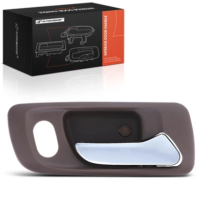 Front Passenger Chrome & Beige Interior Door Handle