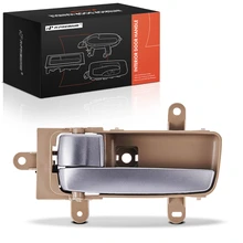 Front Driver or Rear Driver Silver & Beige Interior Door Handle