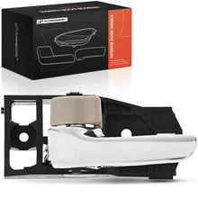 Front Driver or Rear Driver Chrome & Beige Interior Door Handle