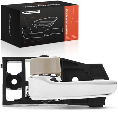 Front Driver or Rear Driver Chrome & Beige Interior Door Handle