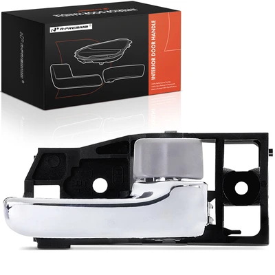 Front Passenger or Rear Passenger Chrome Light Gray Interior Door Handle