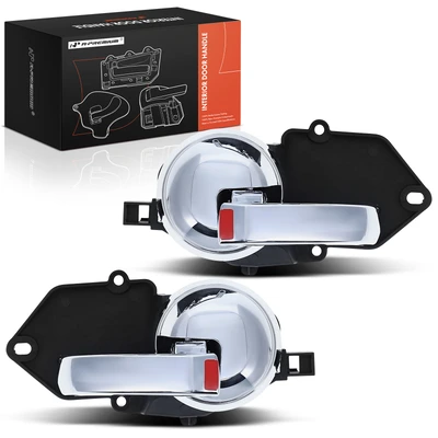 2 Pcs Front Chrome Interior Door Handle