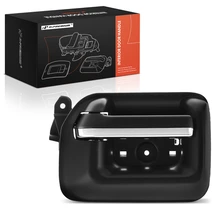Front Passenger Black & Chrome Interior Door Handle for 2015-2019 Chevrolet Silverado 2500 HD
