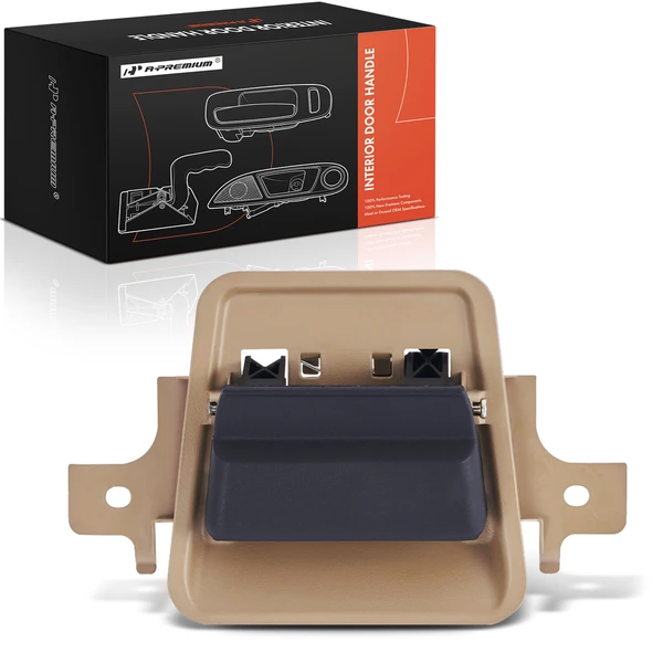 Rear Passenger Black & Beige Interior Door Handle for Nissan TITAN 2004-2007