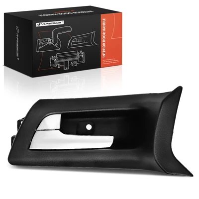 Front Driver Chrome & Black Interior Door Handle