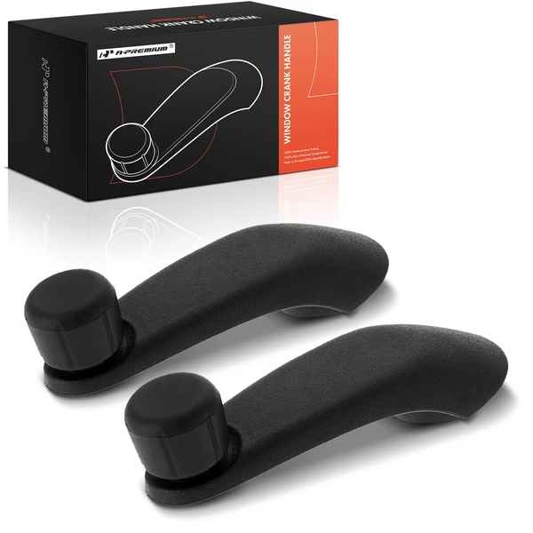 2 Pcs Driver & Passenger Black Manual Window Crank Handle for Chevy Express 1500